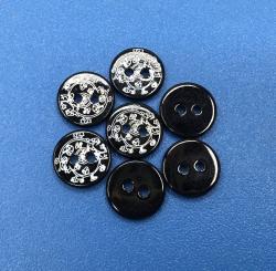 Various Colors Printed Laser Flower River Shell Buttons for Clothing Accessories