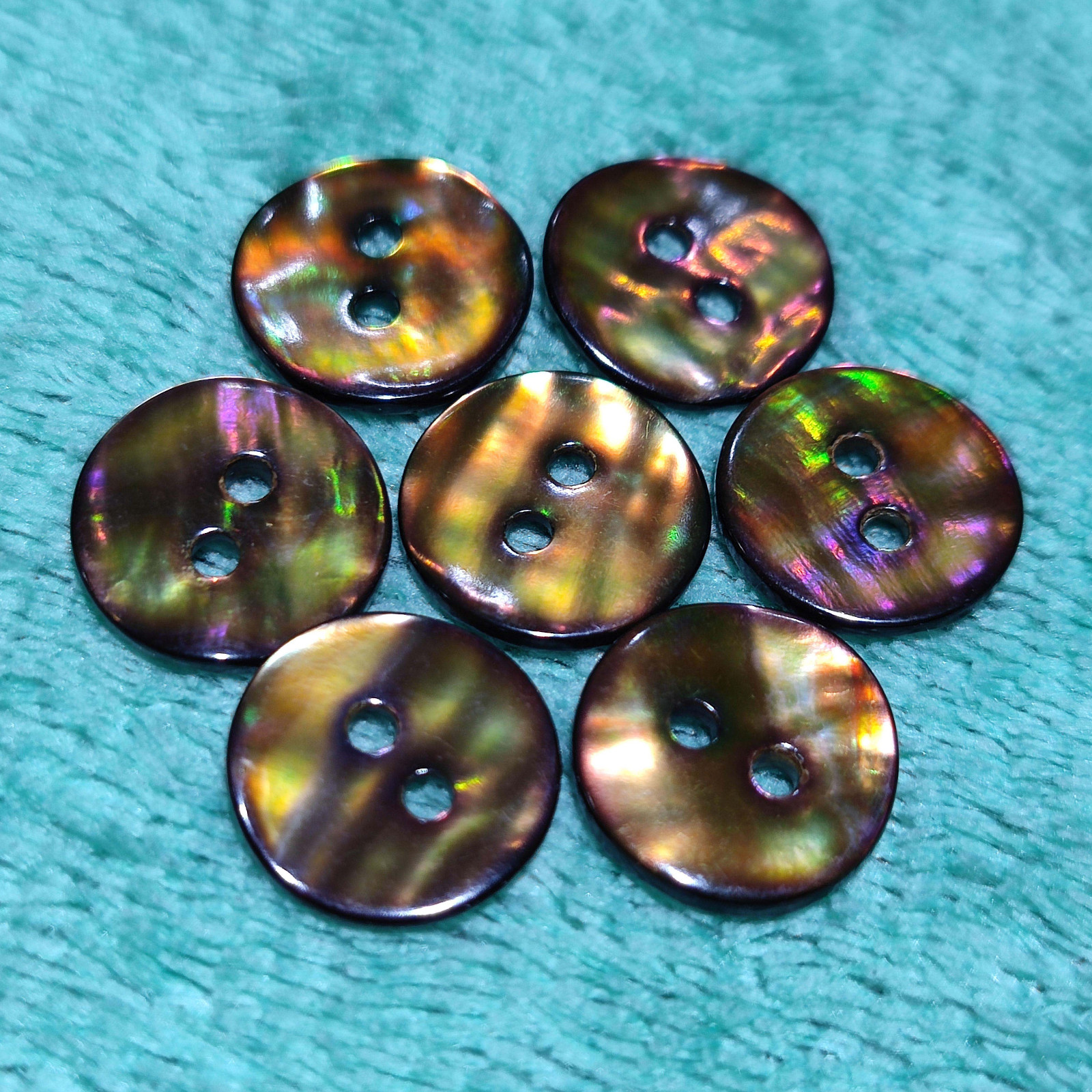 Two Holes Smoke Coffee Golden Line Blacklip Abalone for Fashion Industry